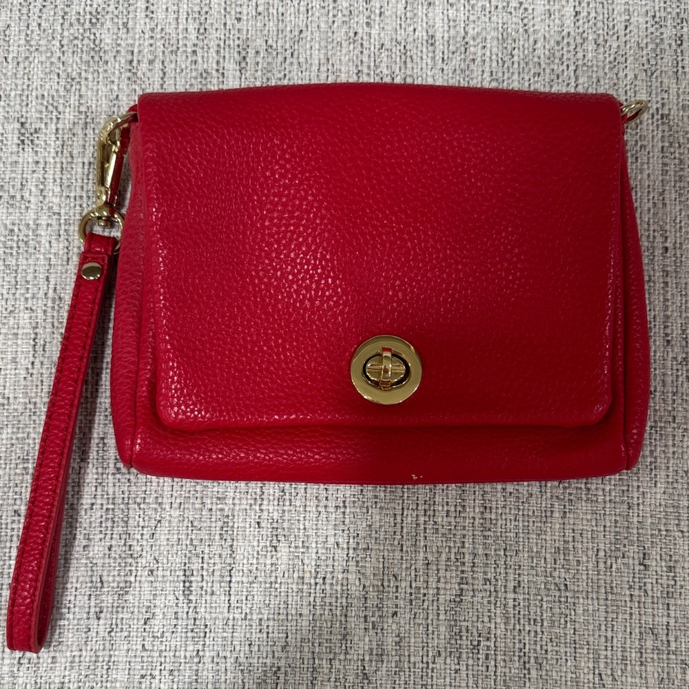 Charming Charlie Vibrant Red Wristlet Clutch